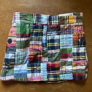 Crewcuts madras patchwork skirt size 4 excellent condition